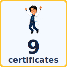 Nine explorer certificates