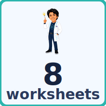 Eight write-in worksheets